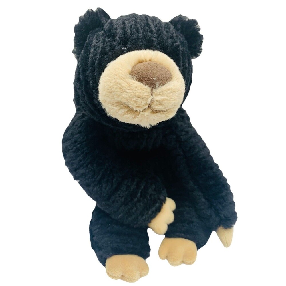 Mary Meyers Cozy Toes Black Bear 17" Floppy Very Soft Plush Stuffed Animal Toy